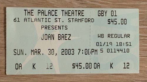 Biglietto concerto joan baez - concerto,