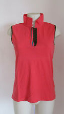 MAGLIA DONNA FENDI TG. 46 - MAGLIETTA TSHIRT SENZA MANICHE COLORE CORALLO