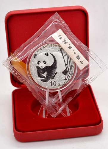 Yuan argento cina panda - 10,