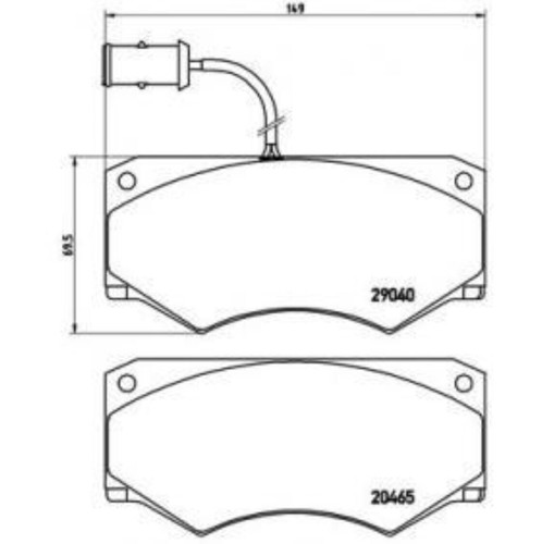 Serie pastiglie freno adatto - pastiglie, a