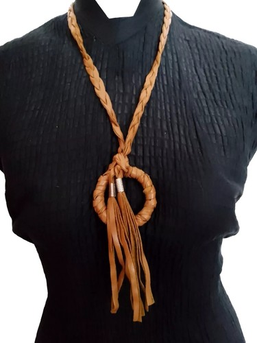 Collana pelle vegana - collana,