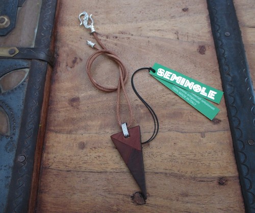 Collana marrone pelle da - in,