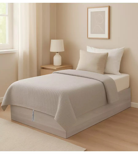 Letto singolo con - , contenitore
