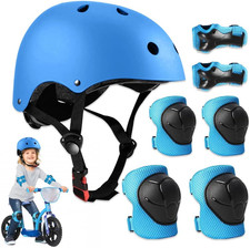 Casco Bici Bambino, 7 in 1 Set