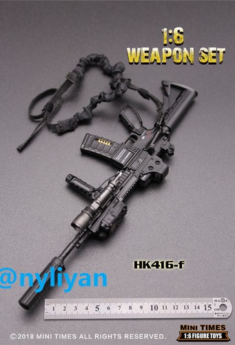 Mini times toys hk416f - toys, 1/6