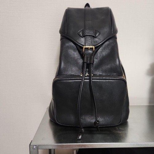Ganzo zaino pelle - nero,