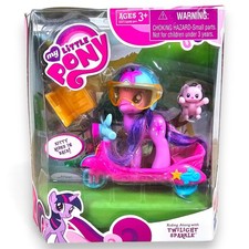 Hasbro My Little Pony Riding Insieme a Twiligt Sparkle Scooter G4 MLP NUOVO 2010