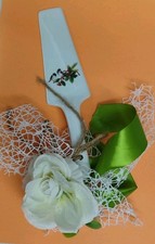 IDEA REGALO PALETTA PER DOLCI  IN POECELLANA DECORATA CON FIORI