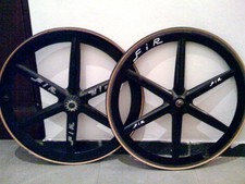 Ruote bici a razze in carbonio fir - anni 80