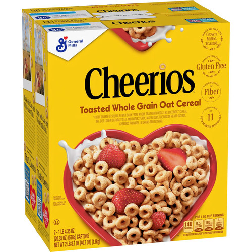Cheerios cereal 7 - 40,7, once