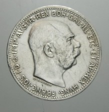 IMPERO AUSTRO UNGARICO FRANCESCO GIUSEPPE 1 CORONA 1915 IN ARGENTO 835
