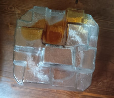 Vetro per ricambio  applique , DESIGN anni '70  - cubi irregolari sovrapposti