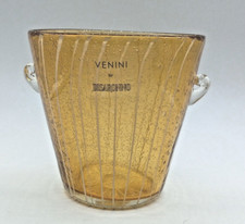Venini in vetro ambrato per