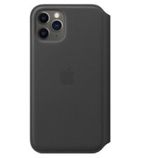 CUSTODIA FOGLIO IN PELLE ORIGINALE APPLE PER IPHONE 11 PRO - NERO
