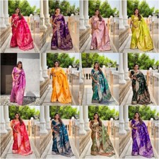 Indiano Banarasi Seta Sari /