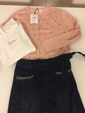 Bimba 11-12 Anni Lotto 3 Pezzi Jeans Giacca (nuova Con Etichetta)E T-shirt 