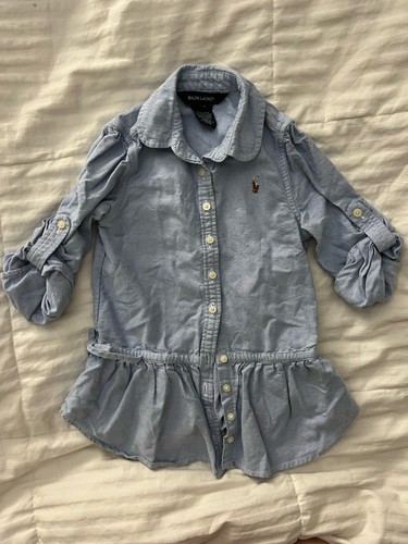 Ralph lauren ragazza blu - 2t,