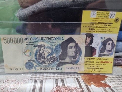 500000 lire raffaello - lire,