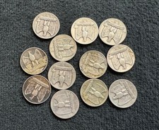 5 LIRE AQUILINO COLOMBINA MONETE ARGENTO 12 pz 5 lire aquilino 