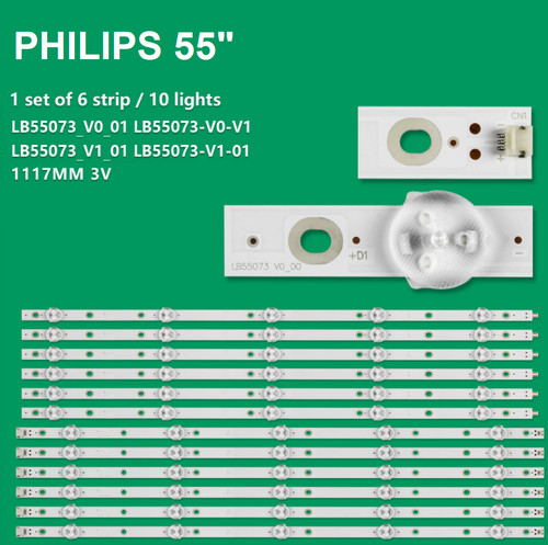 Kit barre strip led tv - kit,