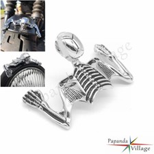 Scheletro teschio cromato per