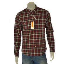 CAMICIA UOMO RAGAZZO SLIM FIT SCOZZESE BUTTON DOWN TIMBERLAND ART. TB0A6V66