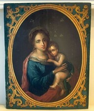 Antique Gesso and Wood Icon