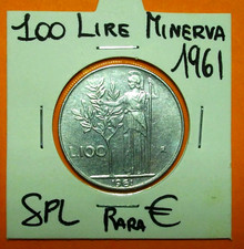 100 LIRE 1961  MINERVA1°TIPO
