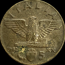 1942 Italy 5 Centesimi Victor