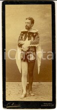 1890 ca MILANO TEATRO ALLA SCALA (?) Attore in abito medievale *Foto Leone RICCI