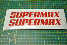 2 Sticker rouge DECAL SUPERMAX