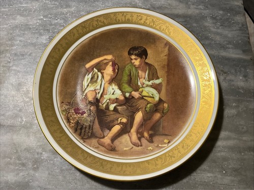 Piatto vintage decorato mano - piatto,