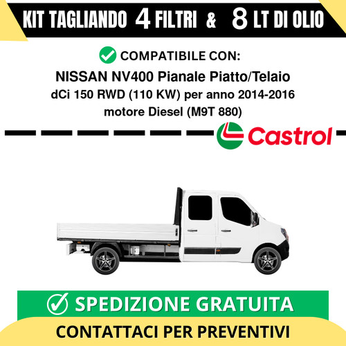 Tagliando per nissan nv400 - tagliando,