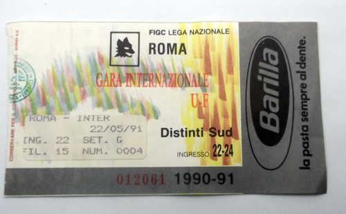 Roma inter 1991 - roma,