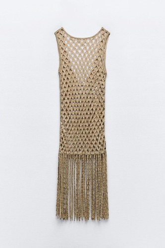 Abito midi zara - midi, maglia