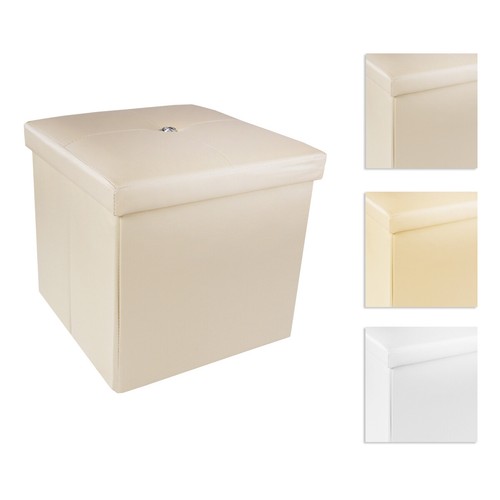 Pouf portaoggetti ripiegabile - portaoggetti,