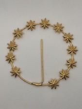 10 cm diametro stellario metallo bagnato oro Madonna 12 stelle  aureola