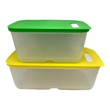 Tupperware Fridgesmart Contenitori da 4,4 litri, 6,1 litri medi, grandi set di 2