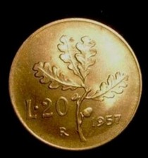 Repubblica italiana lire - 20,