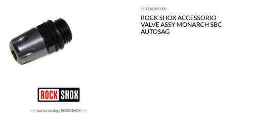 Rock shox accessorio valve - accessorio,