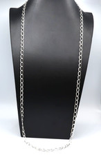 Collana lunga Unoaerre in argento 835 vintage anni '60 Italia catena da donna