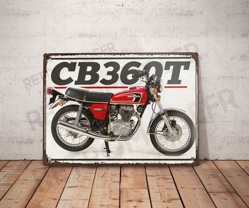 Plaque métal vintage honda - vintage,