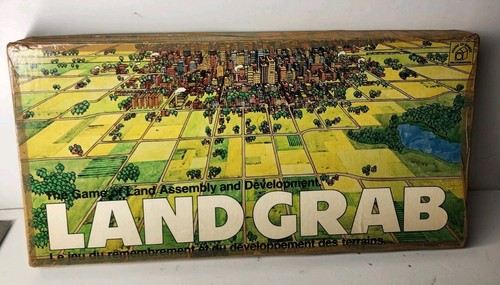 Vintage land grab board game - board,