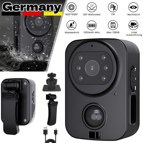 Mini fotocamera corpo 1080p - corpo,