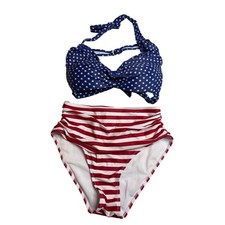 Set bikini donna medio rosso