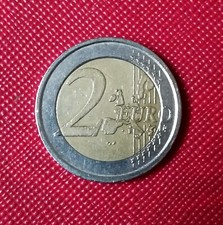 Errore di Conio RARA Moneta 2 euro 2005 Dante Alighieri difetto coniazione