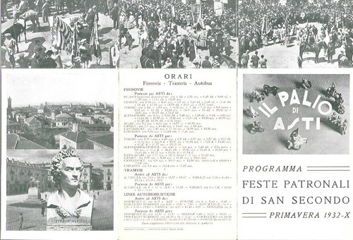 Palio asti 1932 programma - palio,