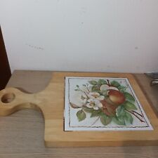 sottopentola in legno e ceramica hand made usato ottime condizioni