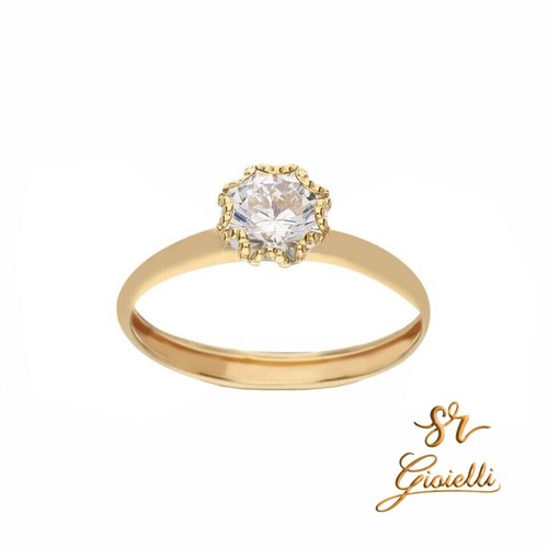 Anello oro giallo - anello,