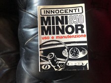 NATALE IDEA REGALO MINI MINOR 850 libretto uso manutenzione ORIGINALE dell'EPOCA